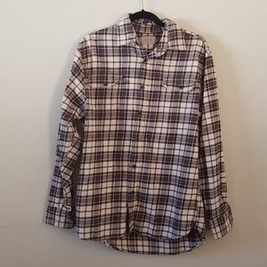 Jachs men's brown plaid Flannel